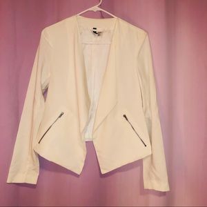 White drape jacket (H&M)